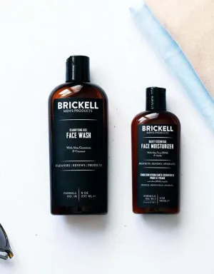 Brickell Men's Products - Daily Essential Men's Face Care Routine I (Normal/Oily Skin)