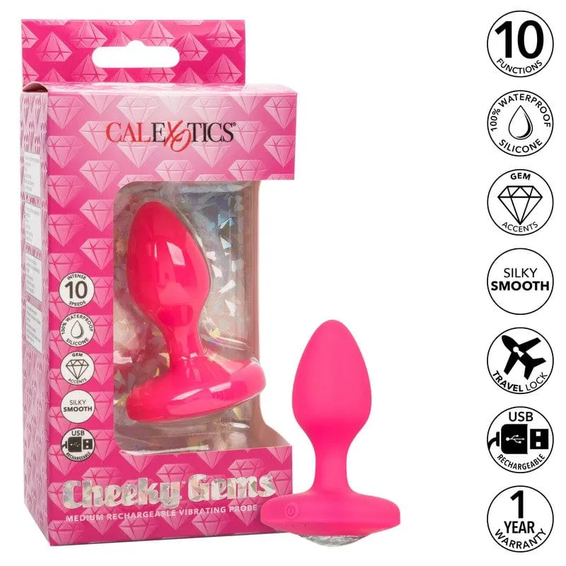 Calexotics Cheeky Gem Vibrating Probe Medium