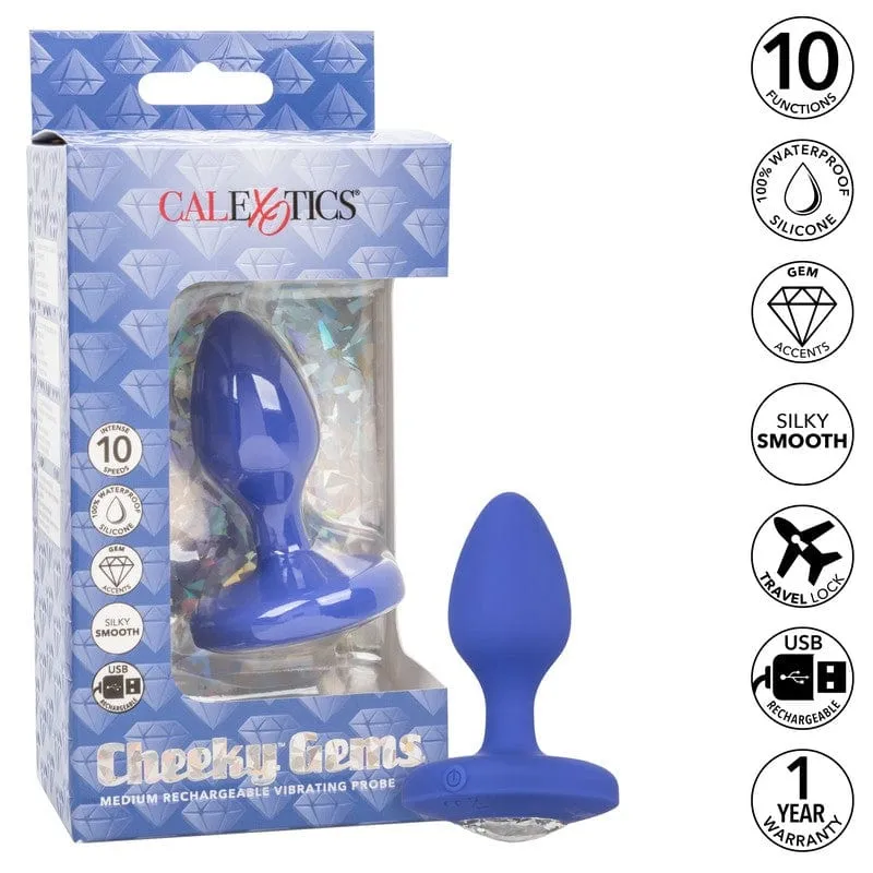 Calexotics Cheeky Gem Vibrating Probe Medium