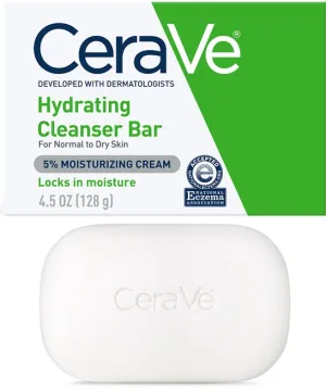 CeraVe Hydrating Cleansing Bar for Face and Body 4.5 oz