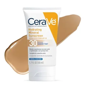 CeraVe Hydrating Mineral Sunscreen SPF 30 with Sheer Tint