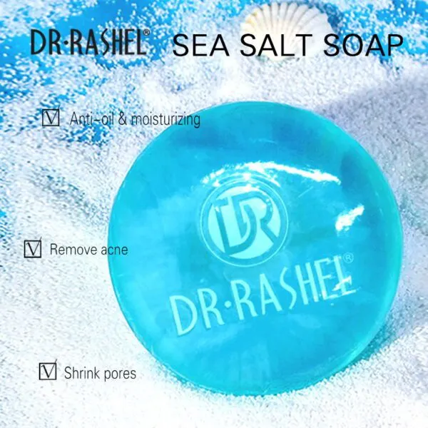 Dr.Rashel Sea Salt Soap Detoxifies Pores Cleanses & Moisturizing Skin Soap 100g DRL- 1614