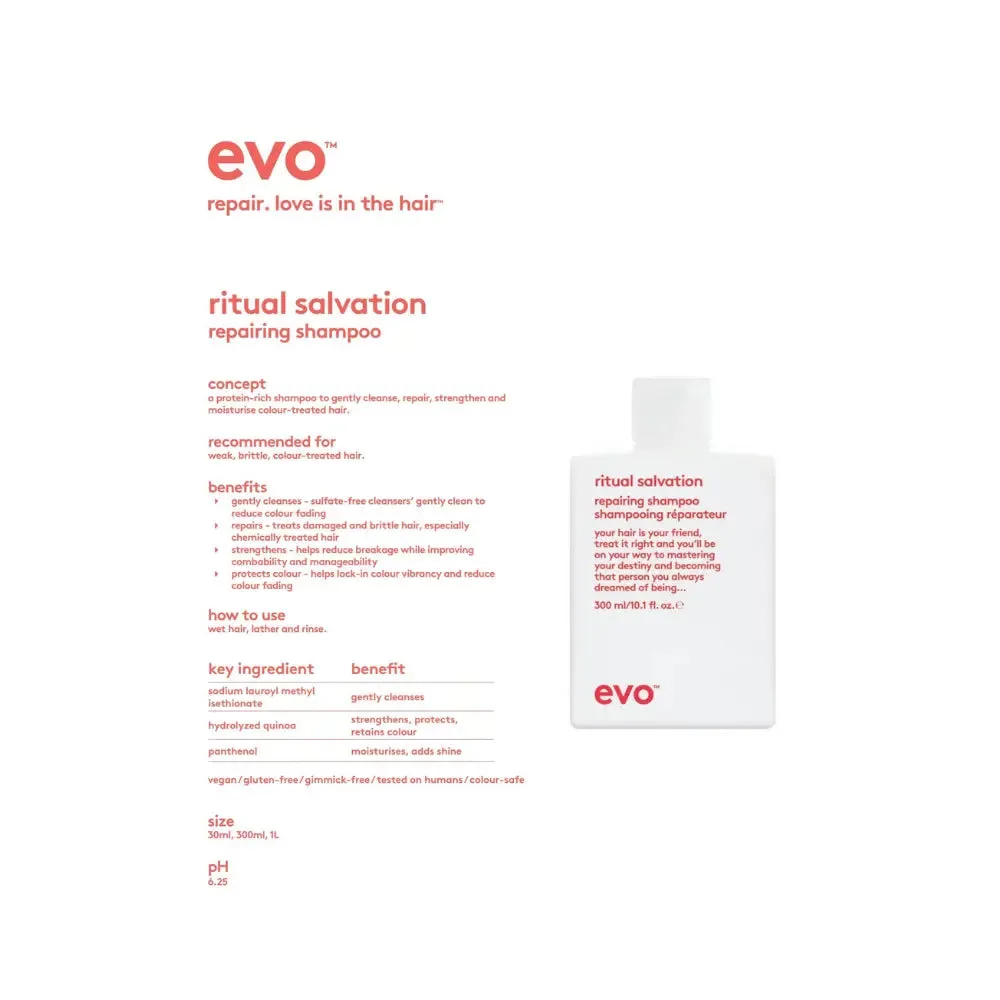 Evo Ritual Salvation Repairing Shampoo