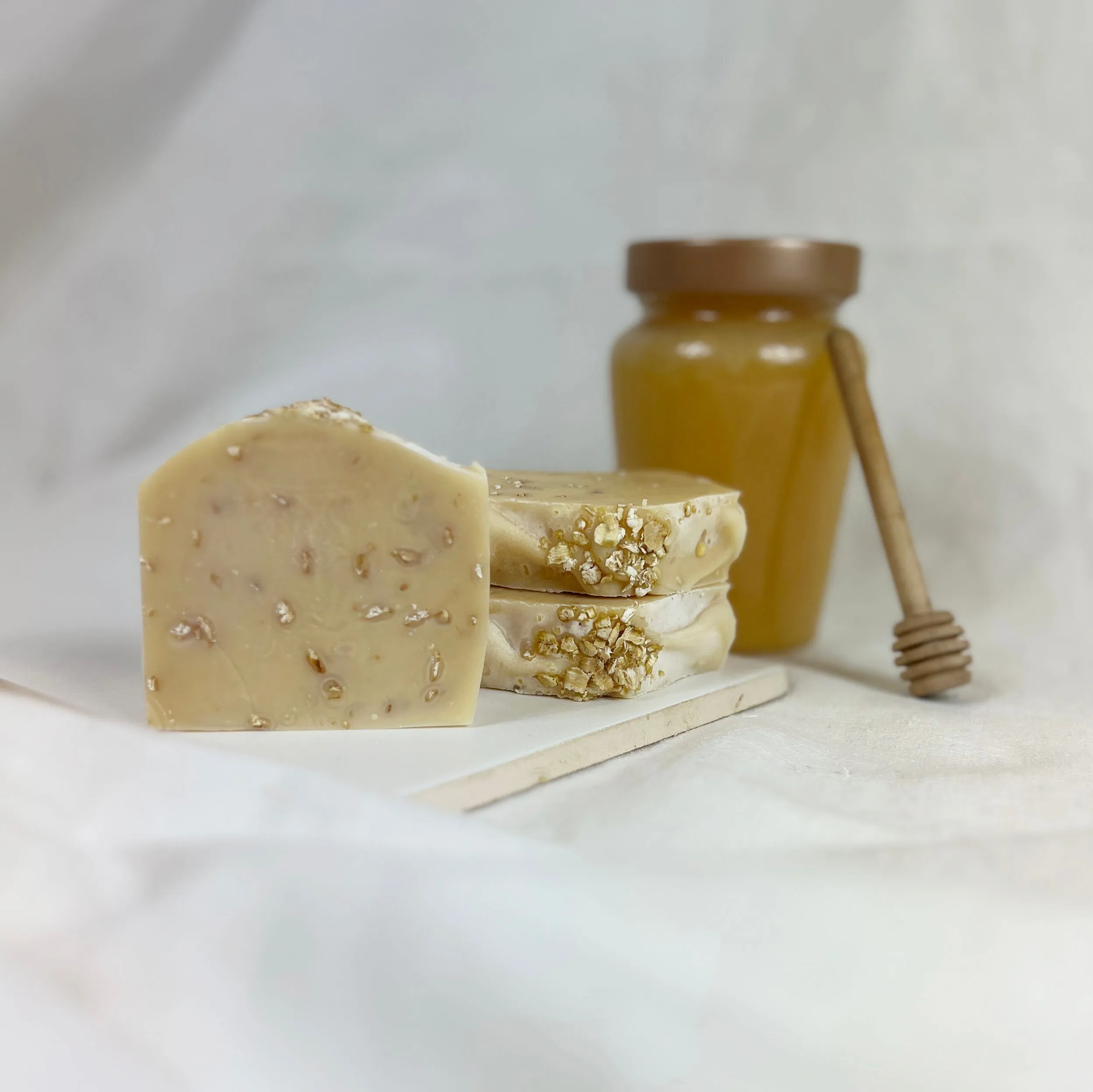 Handcrafted Honey Oat Sensitive Skin Cleansing Soap Bar