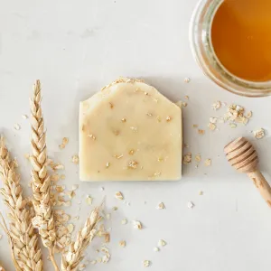 Handcrafted Honey Oat Sensitive Skin Cleansing Soap Bar