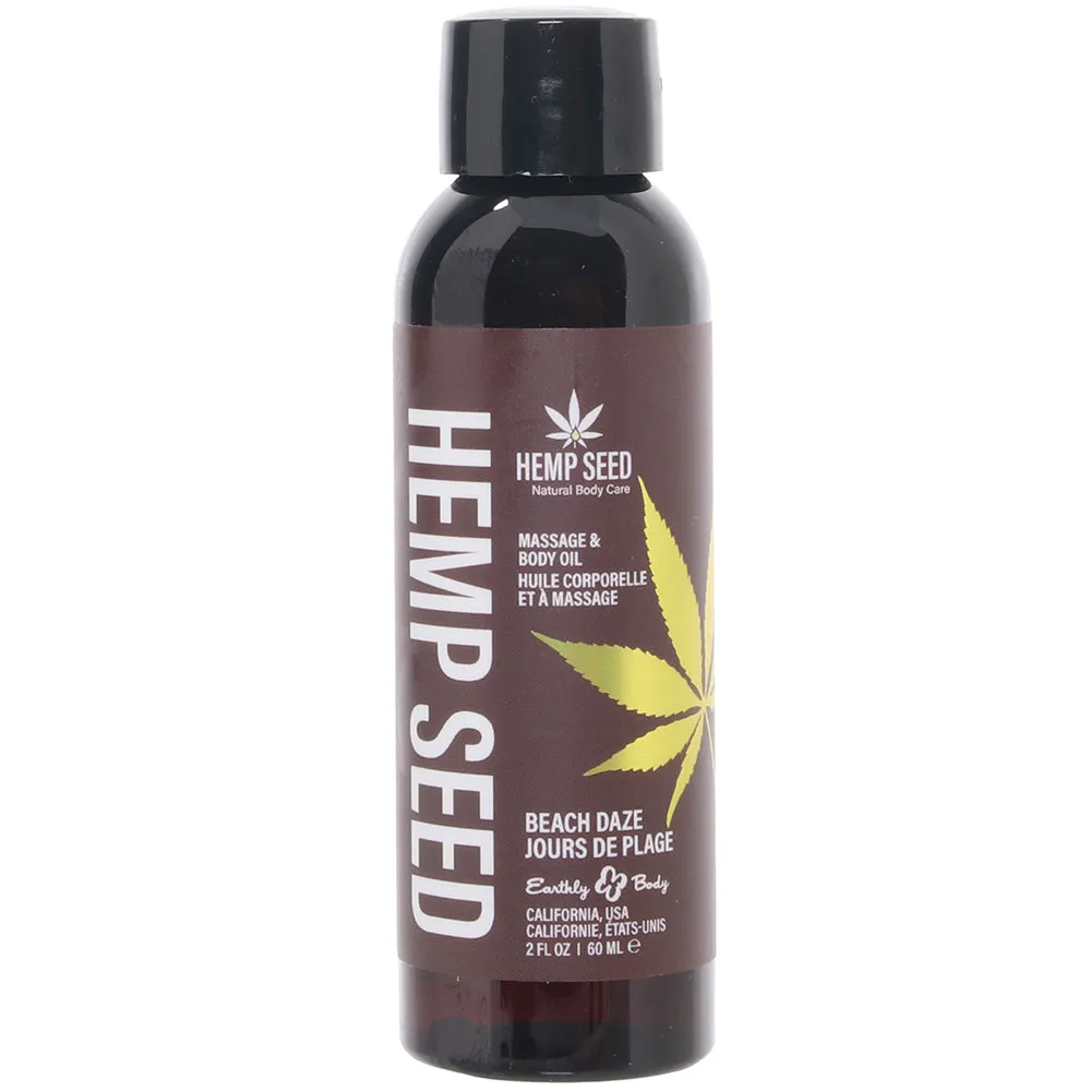 Hemp Seed Massage Oil 2oz/60ml in Beach Daze