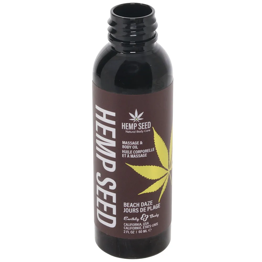 Hemp Seed Massage Oil 2oz/60ml in Beach Daze