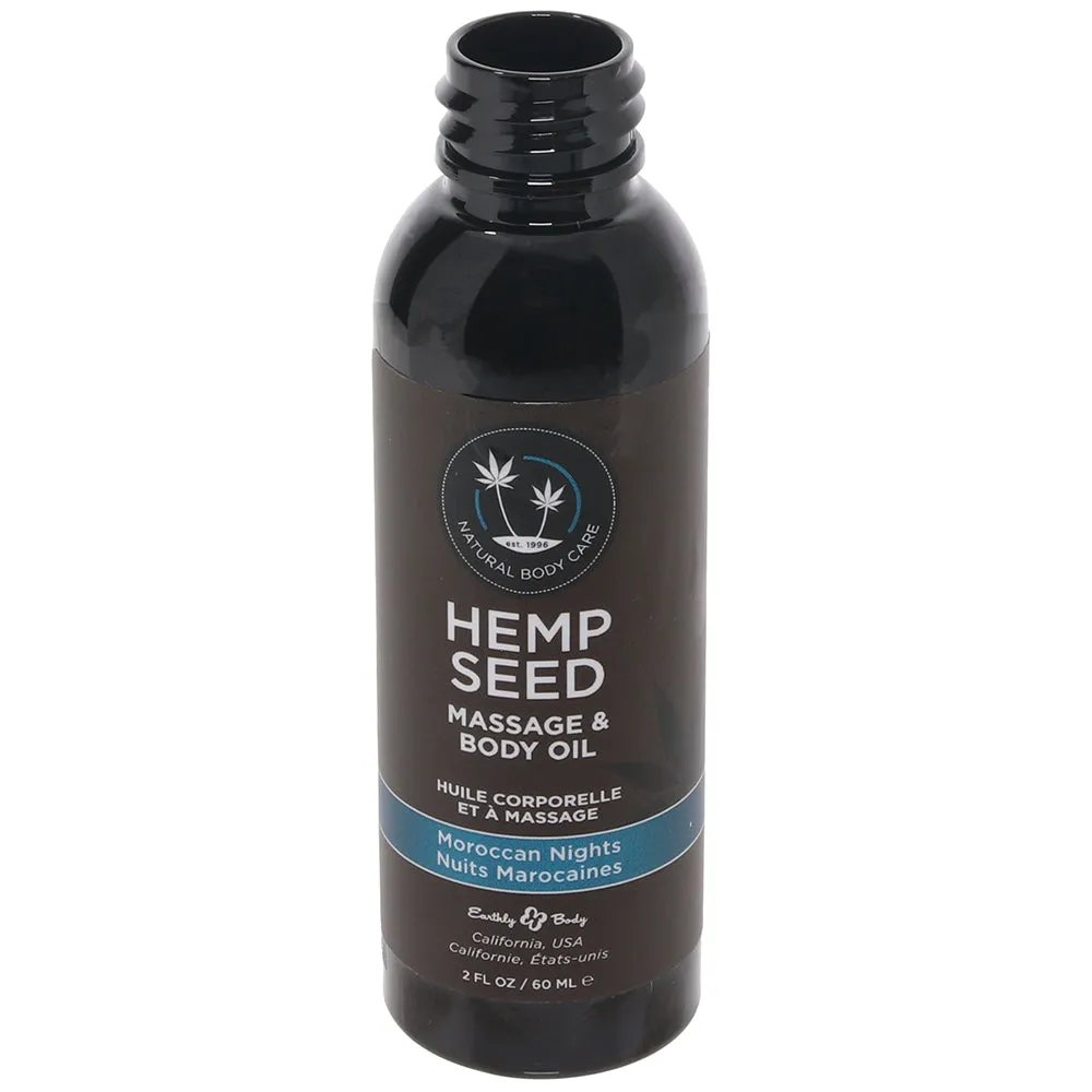 Hemp Seed Massage Oil 2oz/60ml in Moroccan Nights