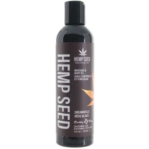 Hemp Seed Massage Oil 8oz/236ml in Dreamsicle