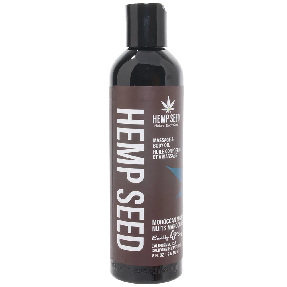 Hemp Seed Massage Oil 8oz/236ml in Moroccan Nights