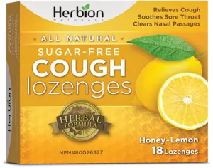 Herbion Naturals Sugar Free Cough Lozenges - Honey Lemon (18 Lozenges)