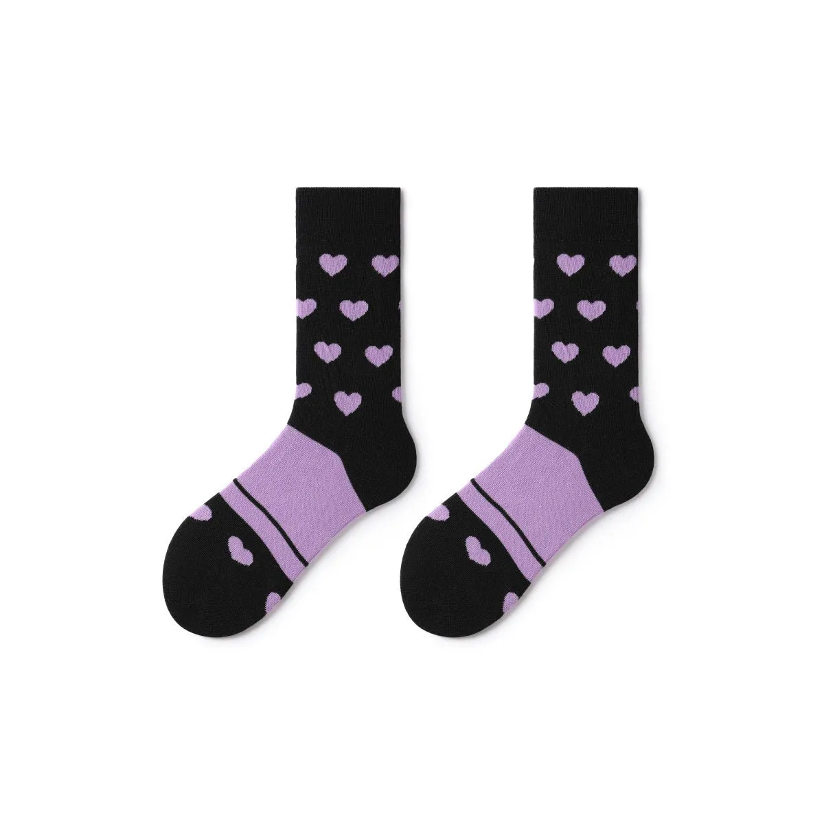 Night Love All-season Women 5pcs Crew Socks Set