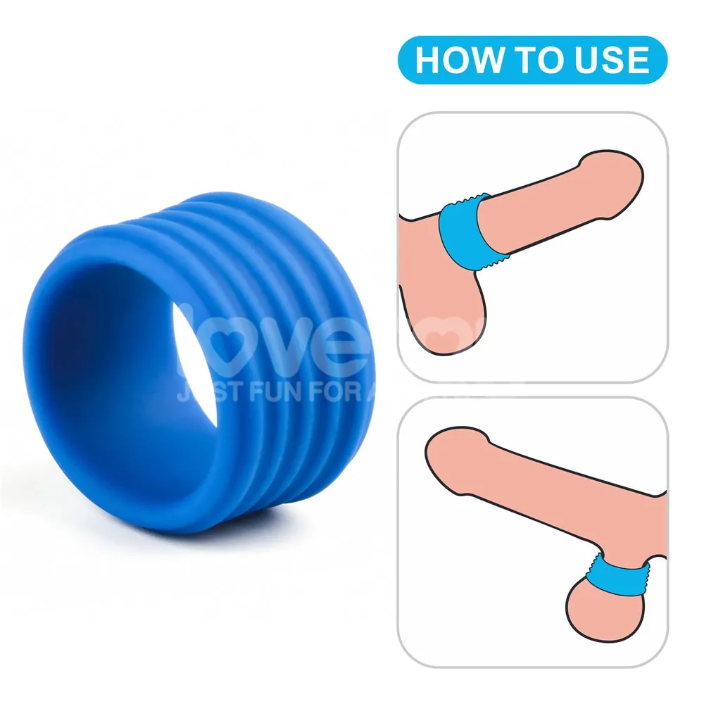 Blue Pinnacle Pro Deep Ribbed Grip Ring