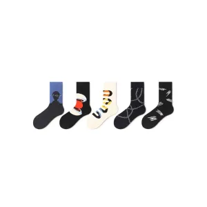 Ring All-season Men 5pcs Crew Socks Set