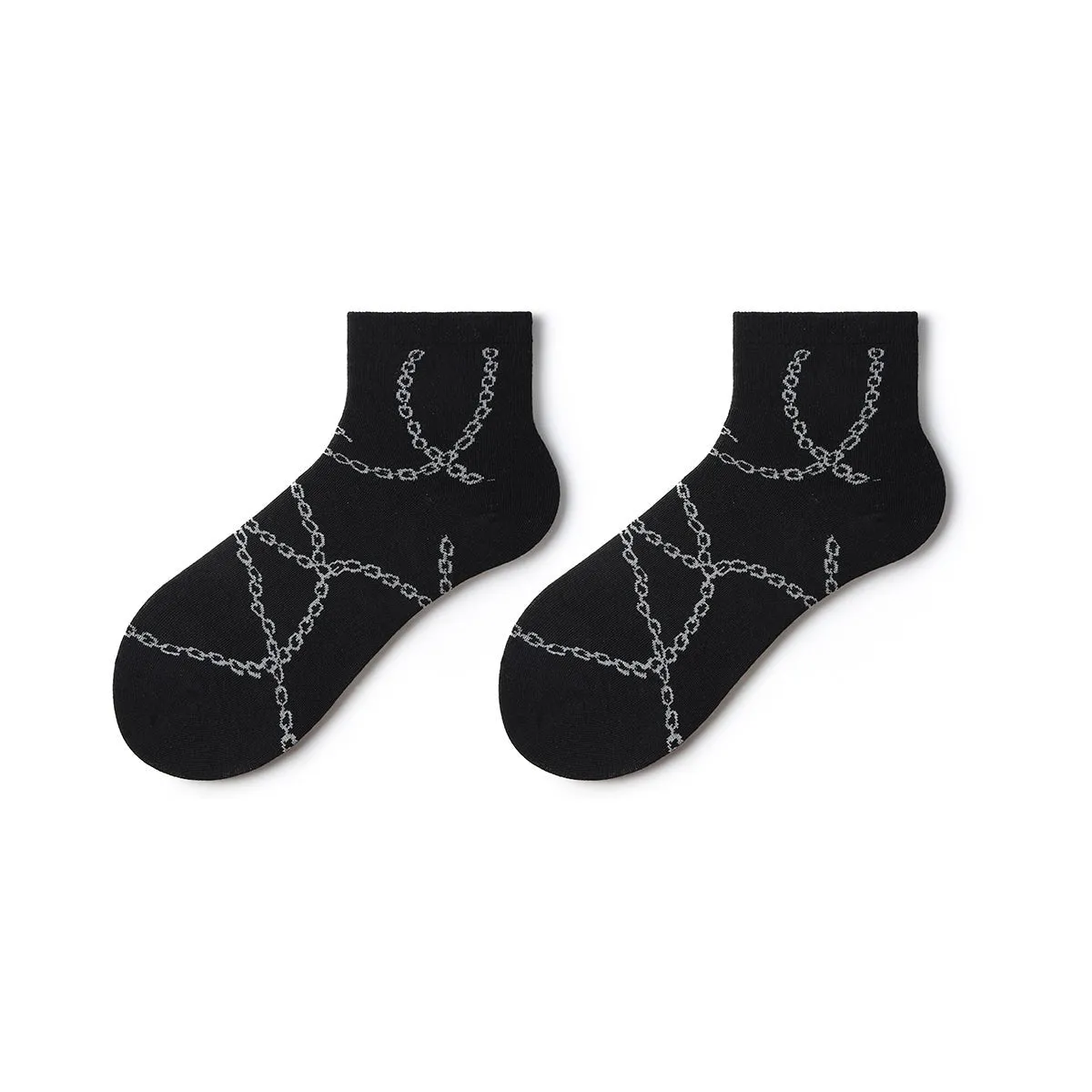 Mens 5-Piece All-Season Low Cut Socks Set