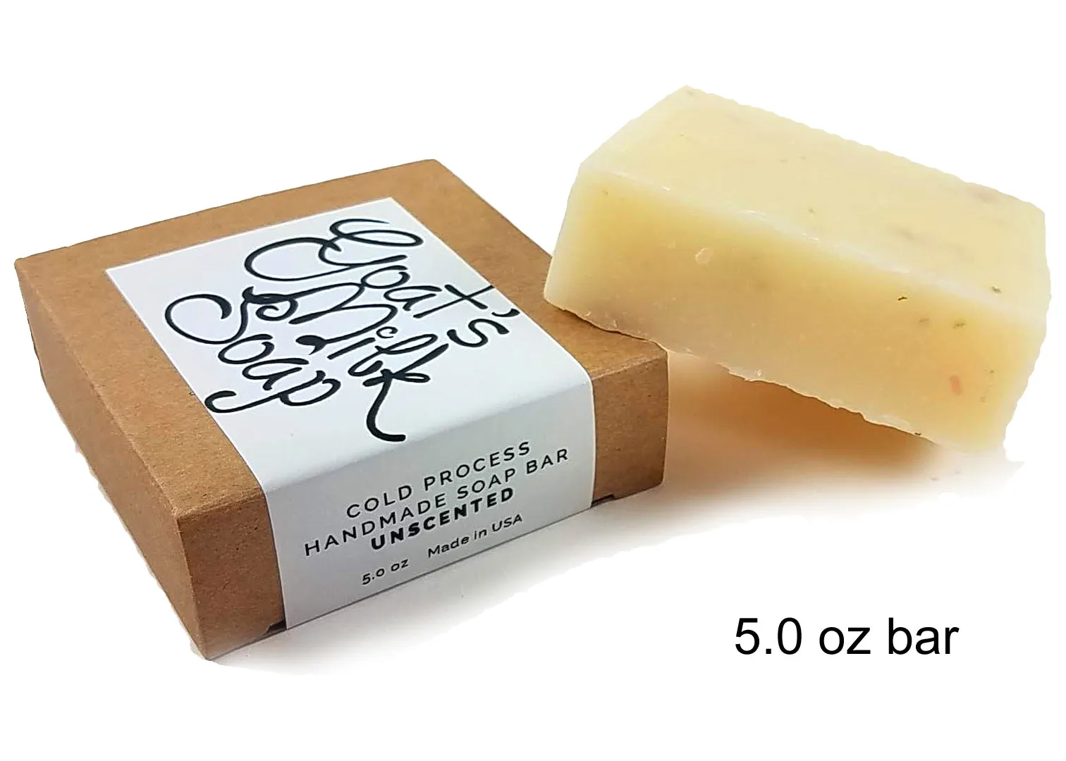 Unscented Handmade Fresh Goat's Milk Bar Soap (1 bar)