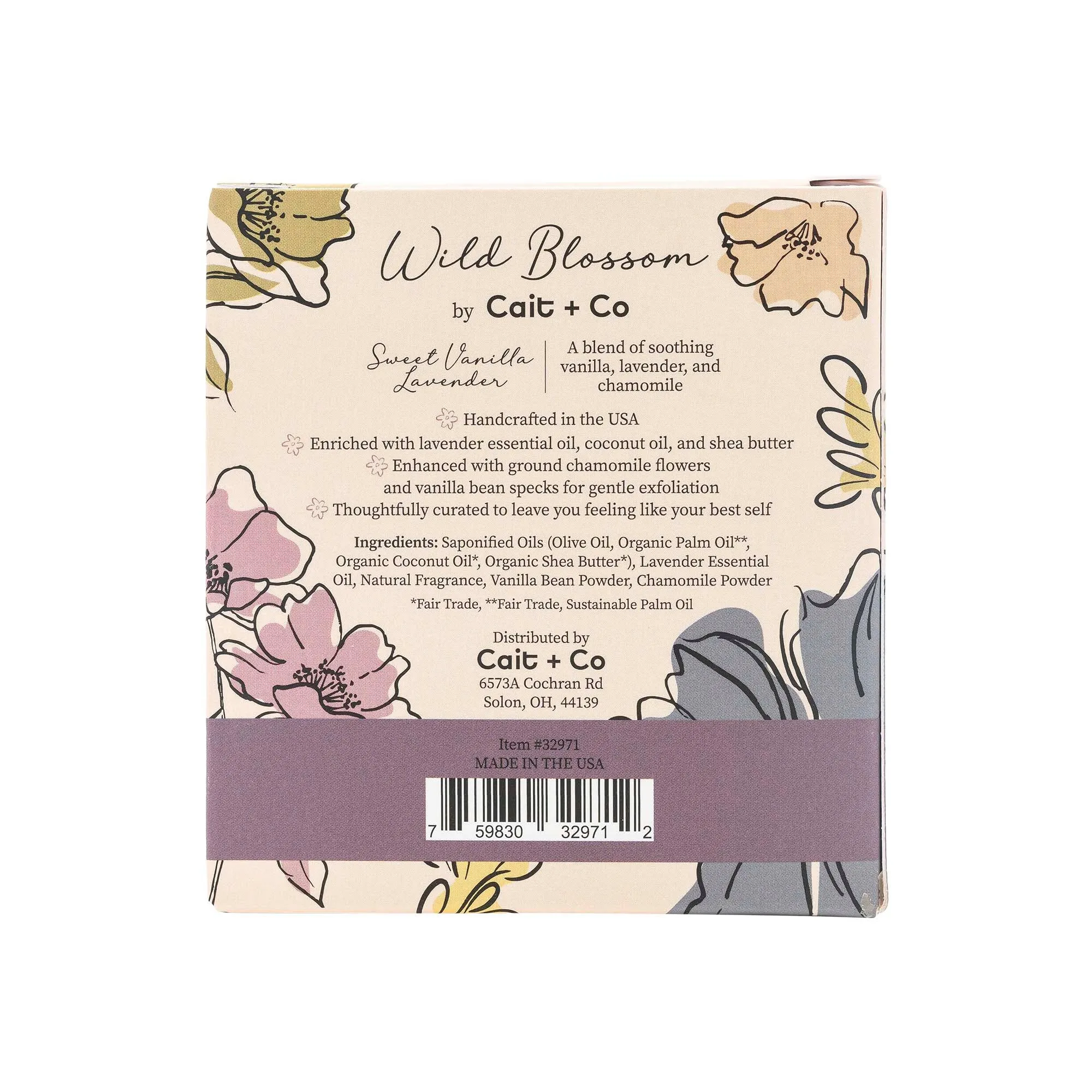 Wild Blossom Soap No. 2 - Sweet Vanilla Lavender