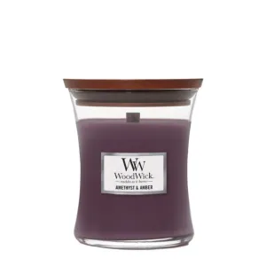 WoodWick Candle Medium 275g - Amethyst & Amber