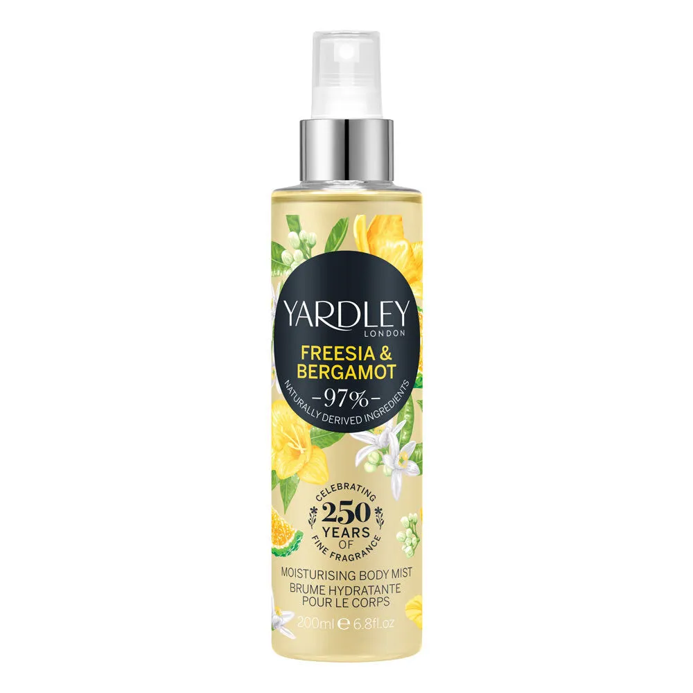 Yardley of London Freesia & Bergamot Fragrance Mist 200ml